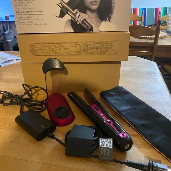 Dyson Corrale Hair Straightener in Black and Magenta with box from Sephora - Picture 8 of 9